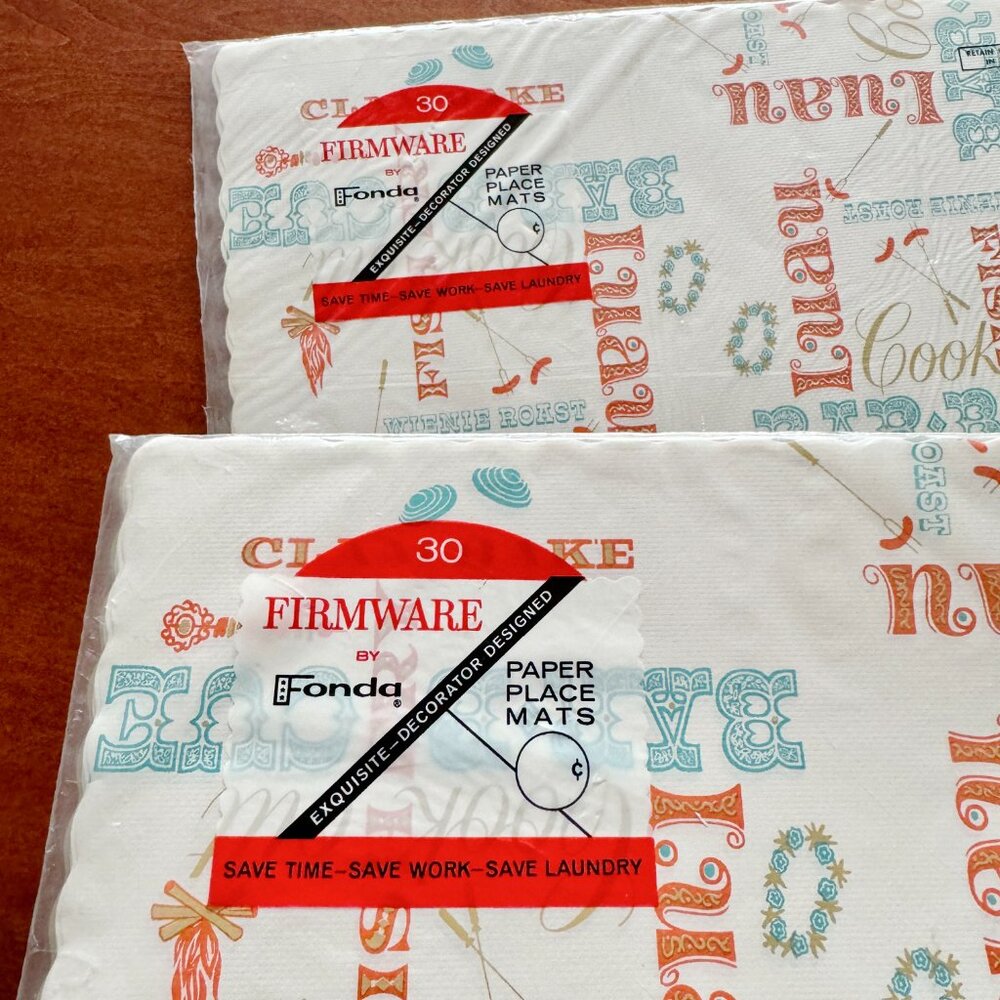 Paper Placemats 60 ct. Vintage NOS